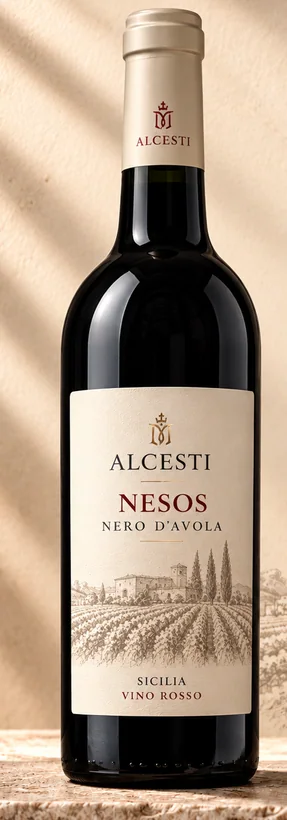 Bottiglia di Nesos Nero d’Avola