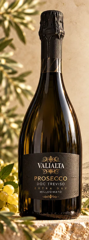 Bottiglia di Valialta Prosecco DOC Treviso
